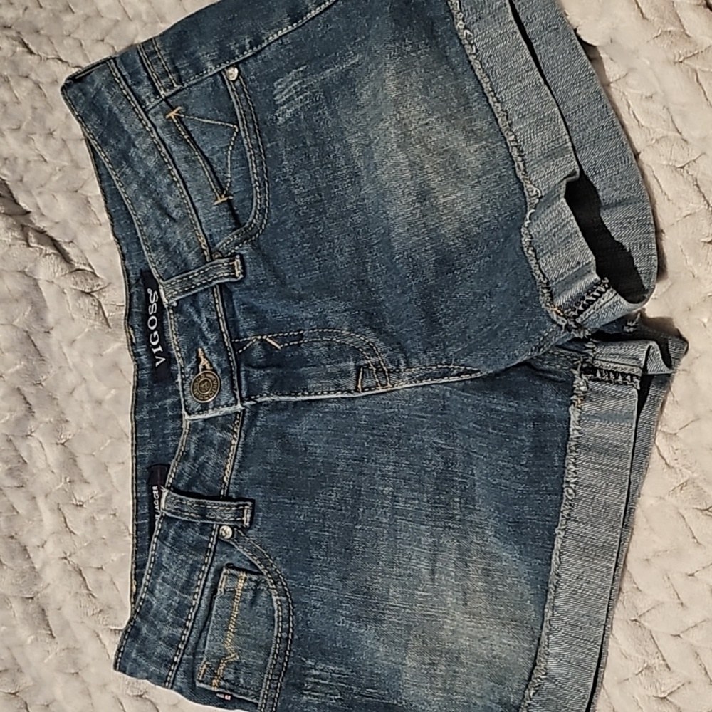 Vigoss Blue Denim Cut-Off Shorts